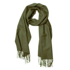 Baby Alpaca Scarf - Olive Green