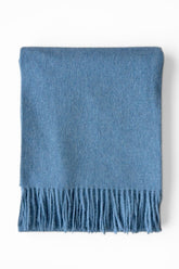 Alpaca & Wool Throw Alpina Pale Blue