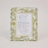 Block Printed Picture Frame - Wild Rose Buttercream