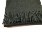 Alpaca & Wool Throw Alpina Forest Green