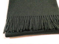 Alpaca & Wool Throw Alpina Forest Green