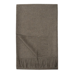 Baby Alpaca Wood Bark Melange Throw