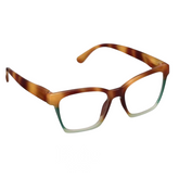 Birdie - Blonde Tortoise Colorblock Readers by Peepers