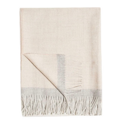 Baby Alpaca Almond/Fog Throw