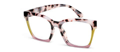 Birdie - Pink Chai Colorblock Readers by Peepers