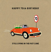 70th Birthday Card