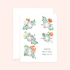 Bridal Shower Engagement Card
