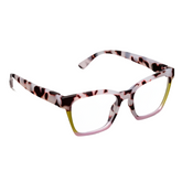 Birdie - Pink Chai Colorblock Readers by Peepers
