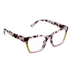 Birdie - Pink Chai Colorblock Readers by Peepers
