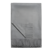 Baby Alpaca Medium Grey Throw