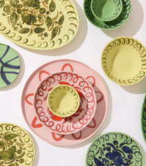 Amalfi - Stoneware Pasta Bowl - Lime