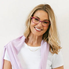 Augusta - Purple/Coral Iridescent Readers by Peepers