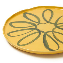 Amalfi - Stoneware Service Charger Plate - Mustard