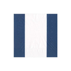 Bandol Stripe Paper Cocktail Napkins in Navy
