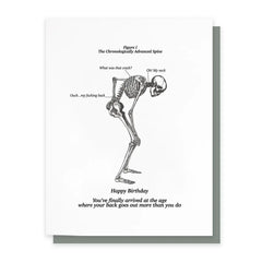 Back Ache Greeting Card