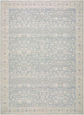 Asha Machine Woven Rug - Sky Blue