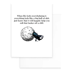 Big Ball of Shit Greeting Card