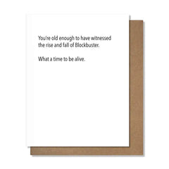 Blockbuster - Birthday Card