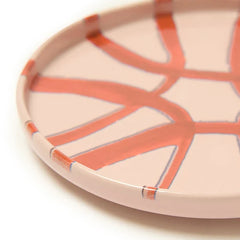Amalfi - Stoneware Appetizer Plate - Pink