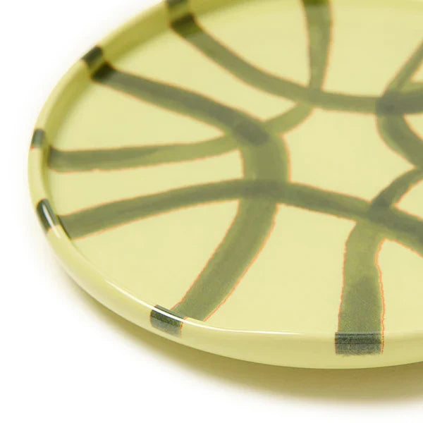 Amalfi - Stoneware Appetizer Plate - Lime