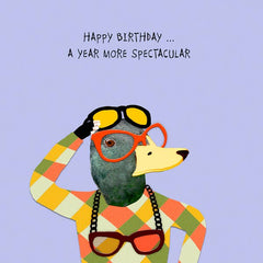 A Year more Spectacular Birthday Card