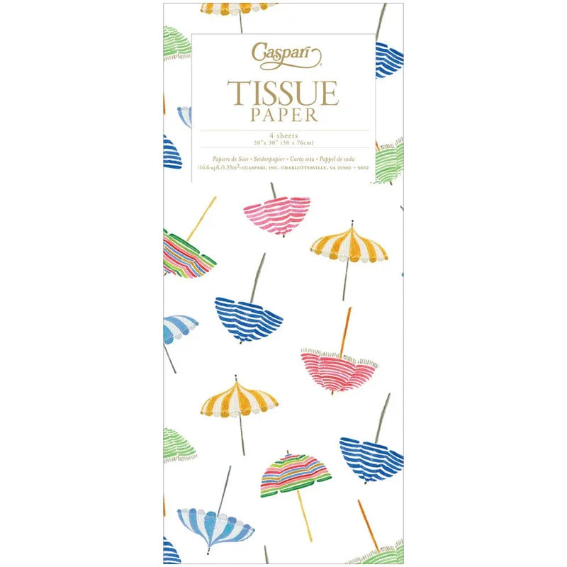 Beach Umbrellas Tissue Paper - 4 Sheets