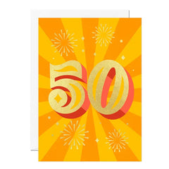 50th Milestone Birthday Card