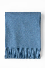 Alpaca & Wool Throw Alpina Pale Blue