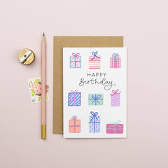 Birthday Presents Card | Happy Birthday Gifts Card