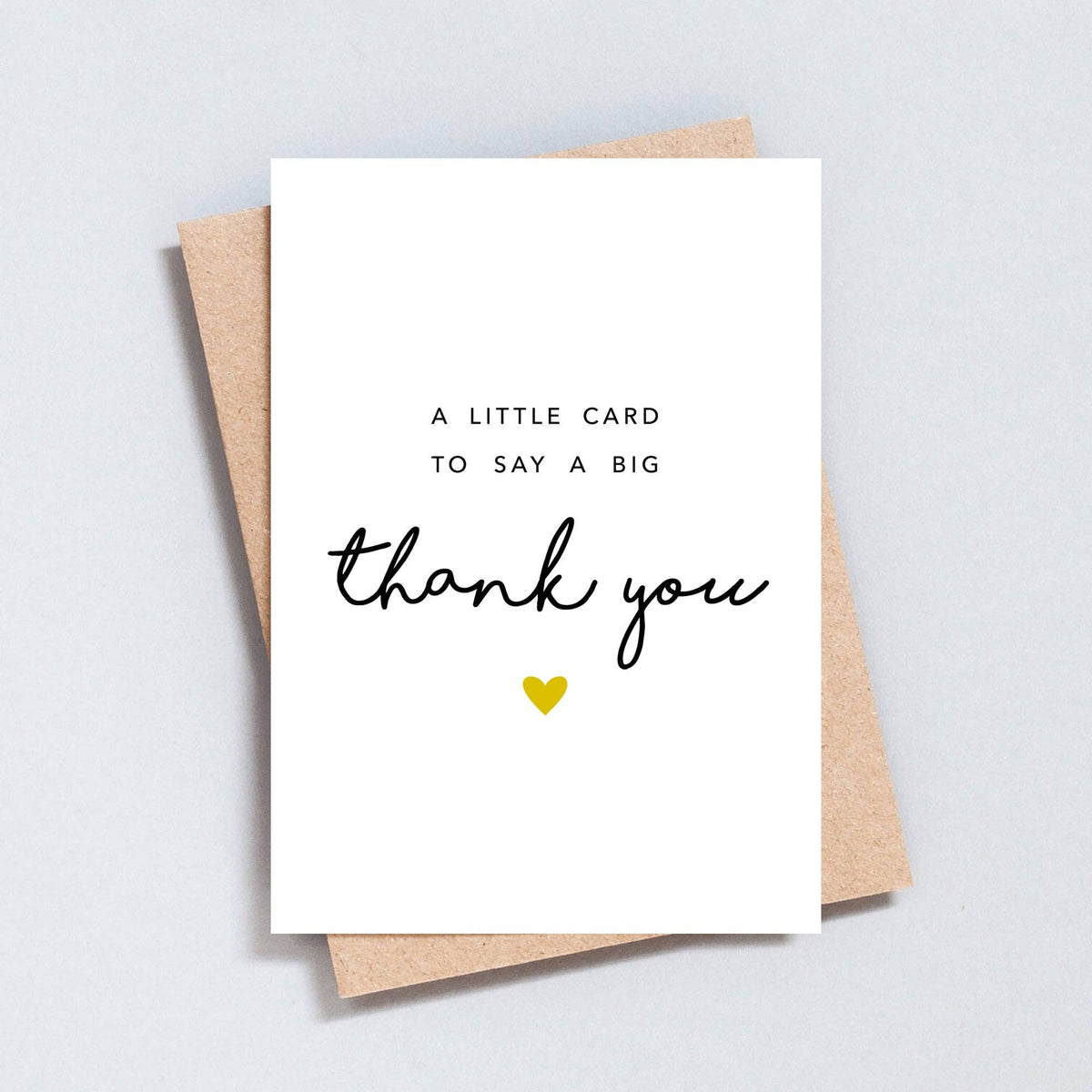 A Little Card To Say A Big Thank You