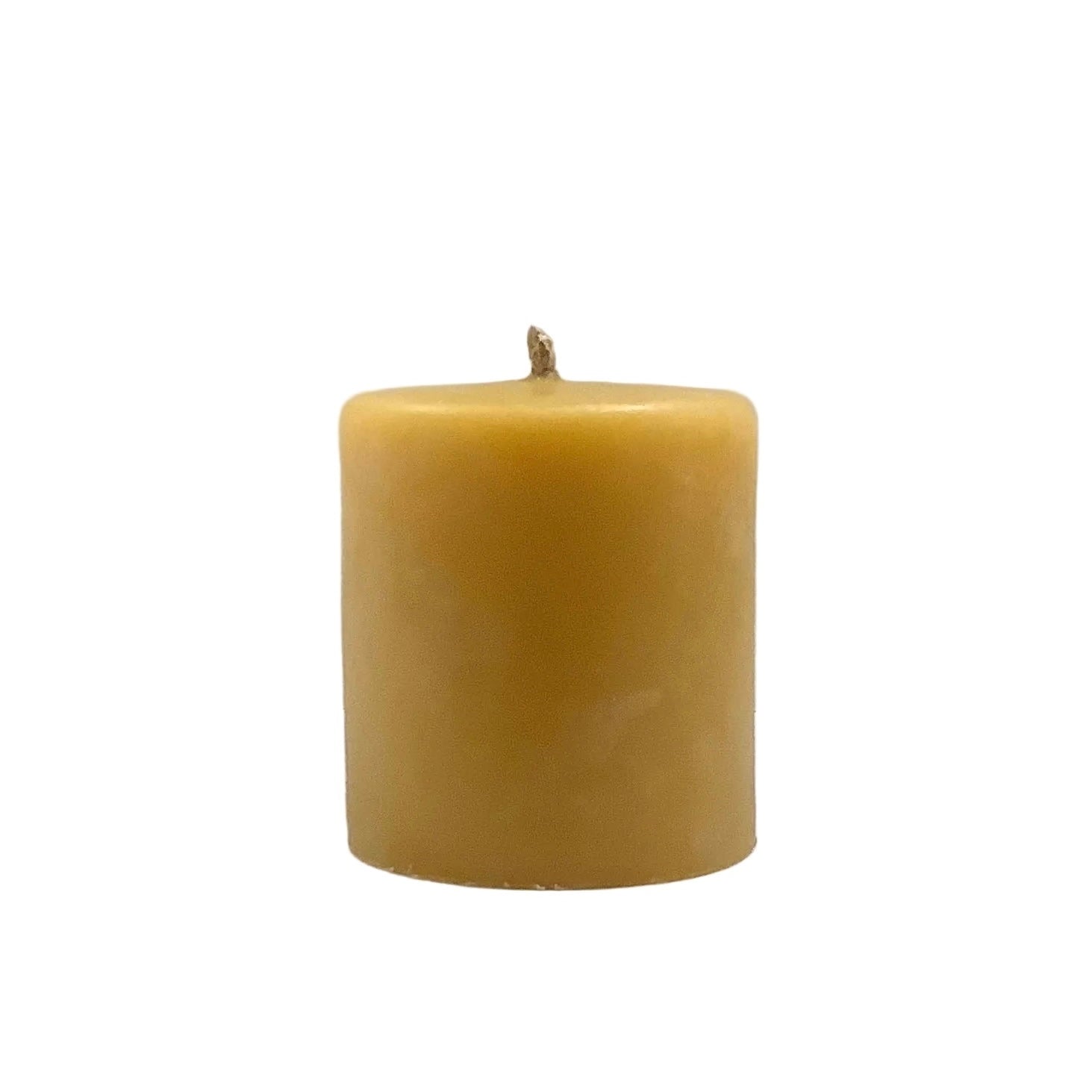 Beeswax Pillar Candle - Gold