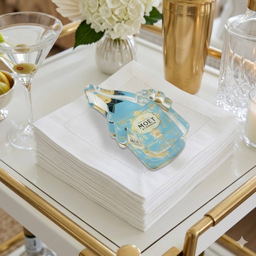 Acrylic Napkin Weight - Ice Bucket