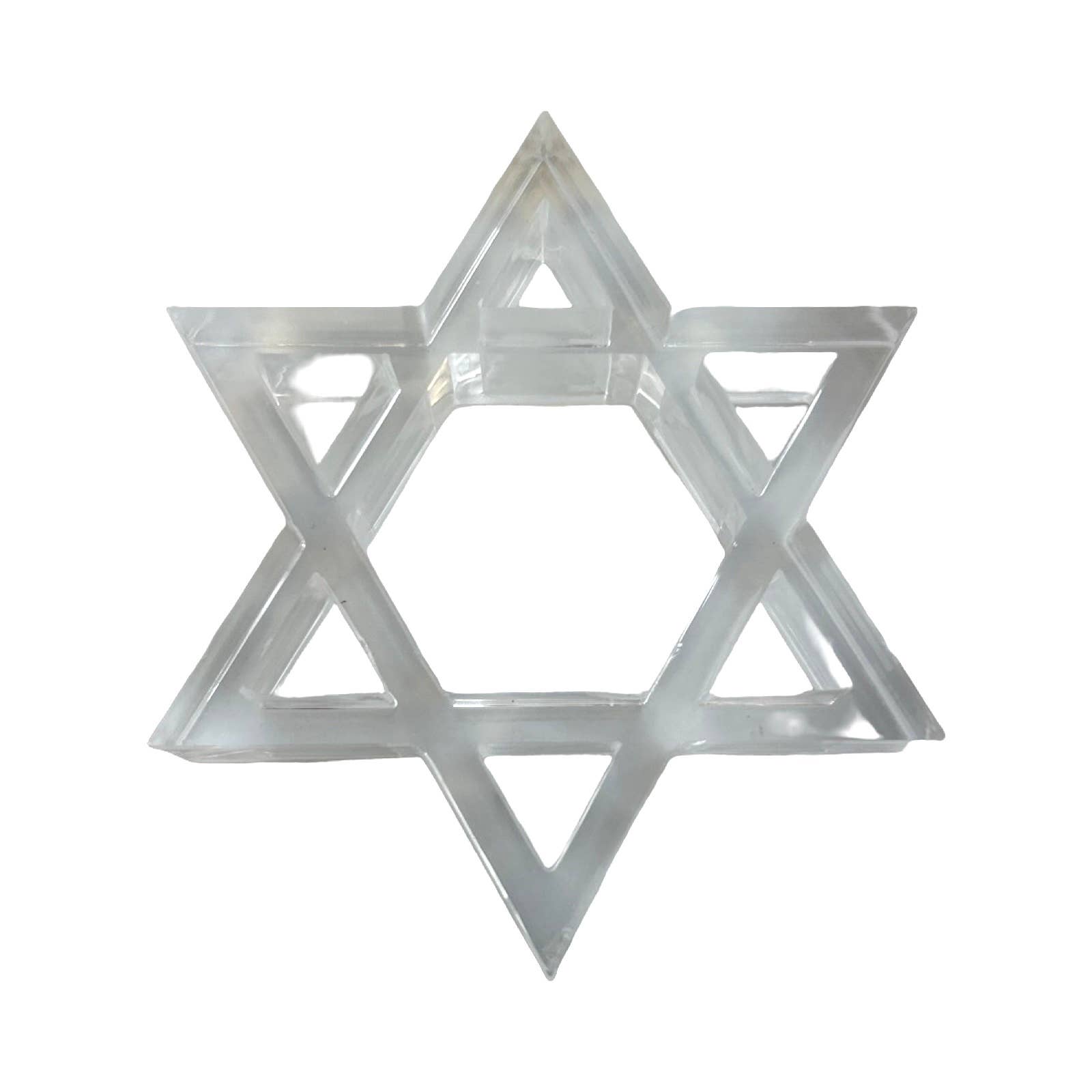 Acrylic Napkin Weight - Clear Star of David