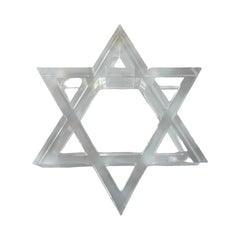 Acrylic Napkin Weight - Clear Star of David
