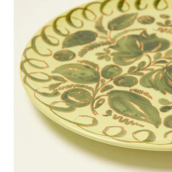 Amalfi - Stoneware Dinner Plate - Lime