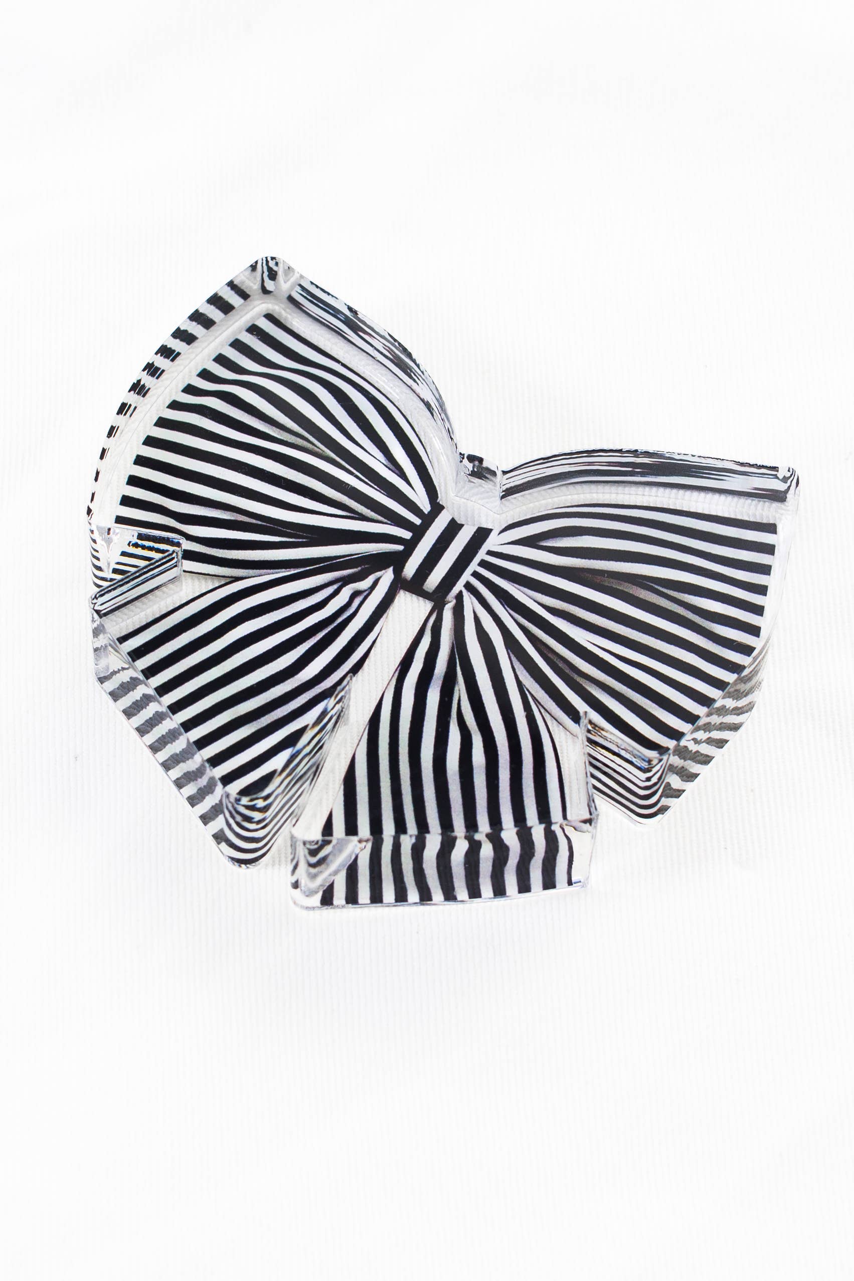 Acrylic Napkin Weight - Black Bow