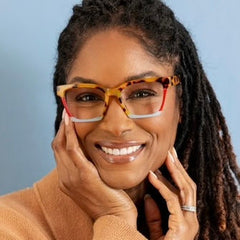 Birdie - Tokyo Tortoise Colorblock Readers by Peepers