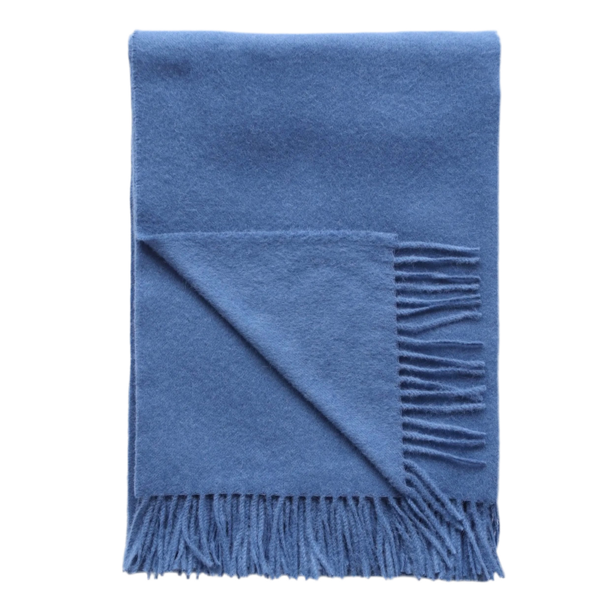 Baby Alpaca Colony Blue Throw