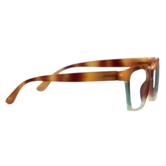 Birdie - Blonde Tortoise Colorblock Readers by Peepers