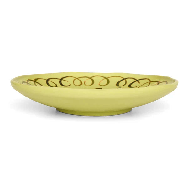 Amalfi - Stoneware Dessert Plate - Lime