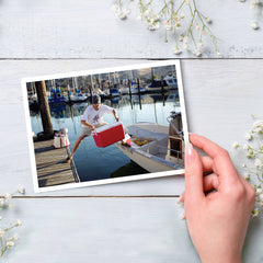 Boat Balance Happy Birthday Greeting Card