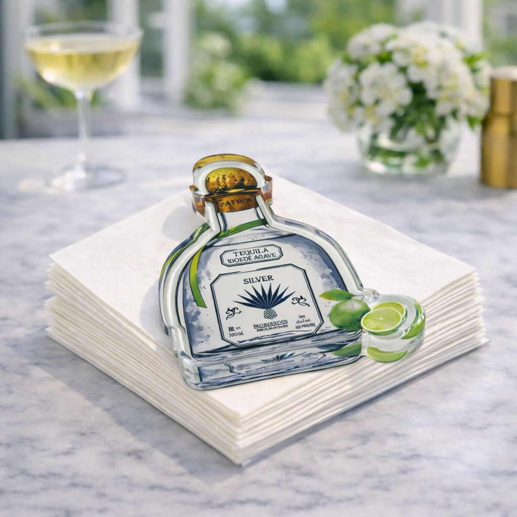Acrylic Napkin Weight - Lime Cocktail