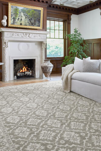 Aram Machine Woven Rug - Grey
