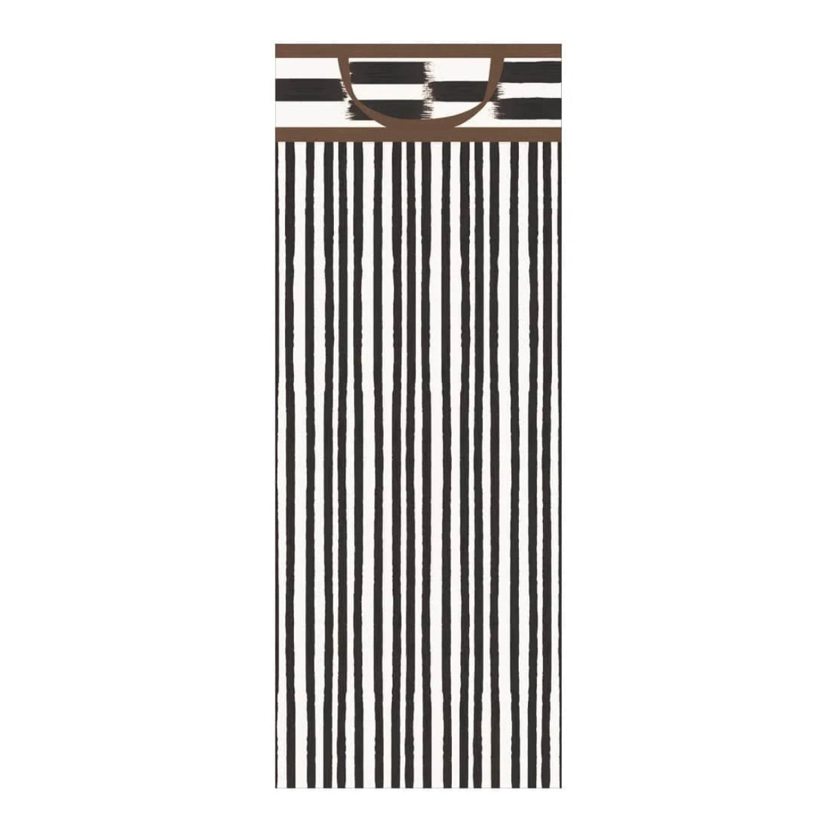 Boho Stripe Black/Brown Gift Bag