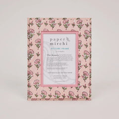 Block Printed Picture Frame - Ditsy Floral Blush