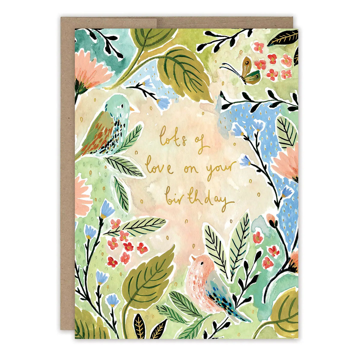 Birds Lots of Love Birthday Card