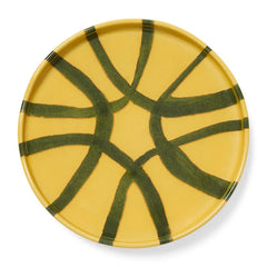 Amalfi - Stoneware Appetizer Plate - Mustard