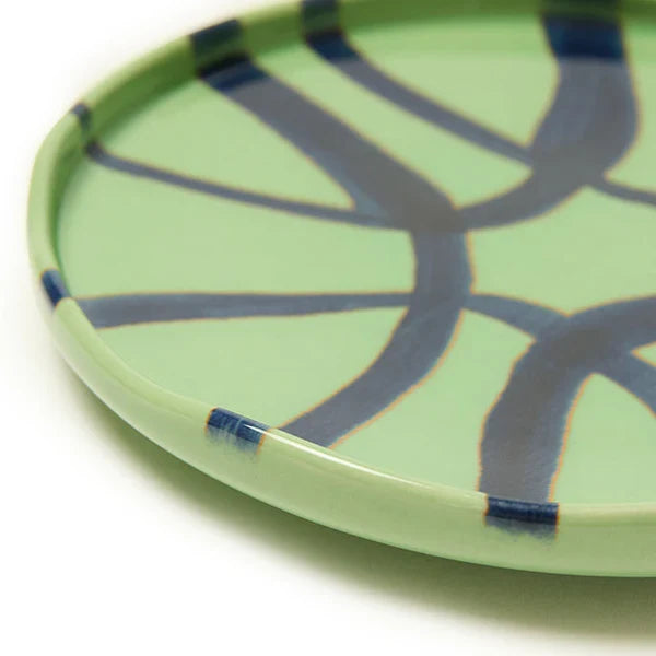 Amalfi - Stoneware Appetizer Plate - Green