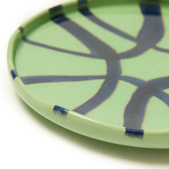 Amalfi - Stoneware Appetizer Plate - Green