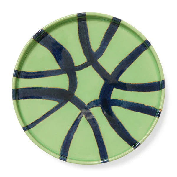 Amalfi - Stoneware Appetizer Plate - Green